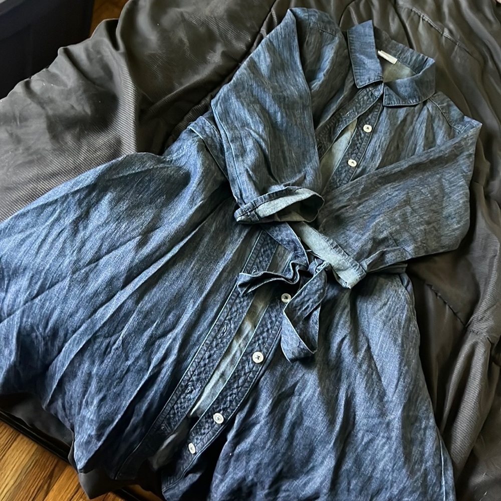 Wonder nation blue Jean dress with belt